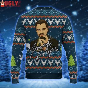 Leonardo DiCaprio Christmas Jumper Smoking Ugly Christmas Sweater