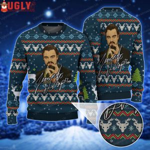 Leonardo DiCaprio Christmas Jumper Smoking Ugly Christmas Sweater