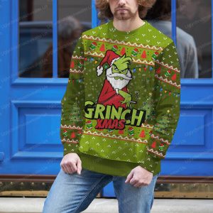 Grinch I Love Christmas Sweater Holiday Xmas