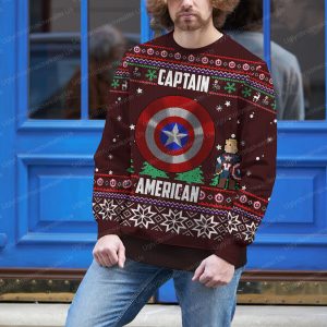 Lego Shield Marvel Captain America Holiday Sweater