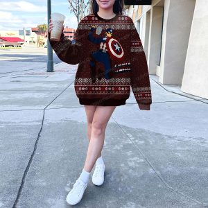 Marvel Legends Captain America Chirstmas Sweater