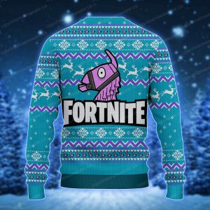 Unicorn And Fortnite Logo Ugly Xmas Sweater