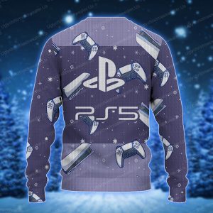 PlayStation Controller And Playstation 5 Logo Ugly Sweater