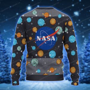 Solar System Planet Nasa Logo Ugly Holiday Sweater